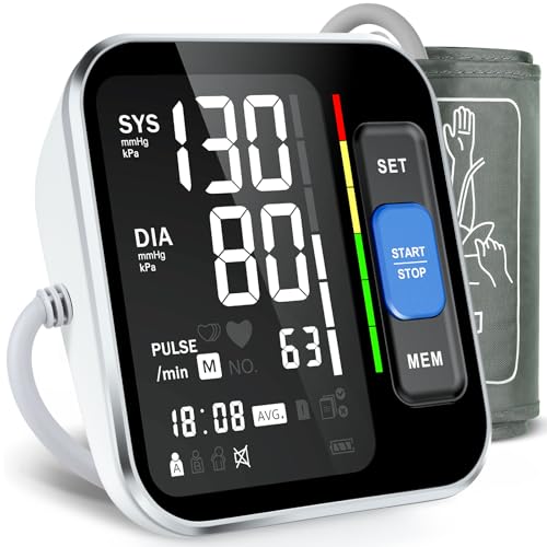 Blood Pressure Monitors for Home Use Upper Arm, Accurate Cuff 8.7”-15.7” Monitor with Large Backlight Display 2 Users 240 ...
