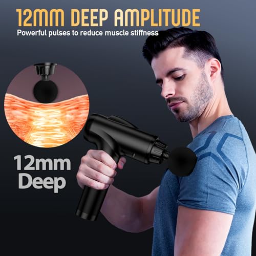 OLsky Massage Gun Deep Tissue, Handheld Electric Muscle Massager, High Intensity Percussion Massage Device for Pain Relief...