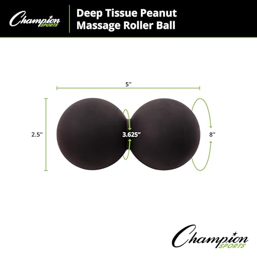 Champion Sports Massage Ball - Deep Tissue Roller Balls for Trigger Point Relief on Feet, Back, Neck, Shoulders - Multiple...