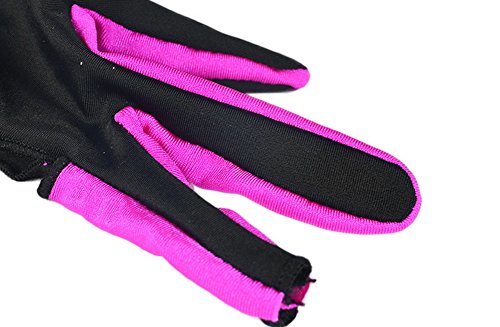 Anser M050912 Man Woman Elastic 3 Fingers Show Gloves for Billiard Shooters Carom Pool Snooker Cue Sport - Wear on The Rig...