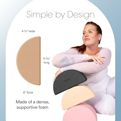 Bala Balance Blocks 2 Pack, Yoga Blocks for Working Out, (Sand) - Semi-Circular Yoga Accessories for Stretching & Exercise...