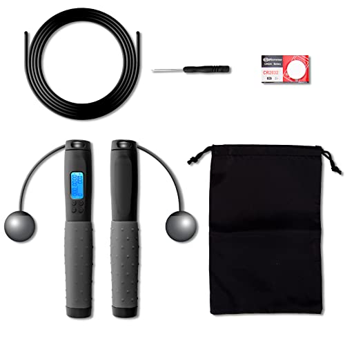 Uten Jump Rope, Skipping Rope for Women Men Kids with Ball Bearings Rapid Speed Cable and 6” Memory Foam Handles Ideal for...