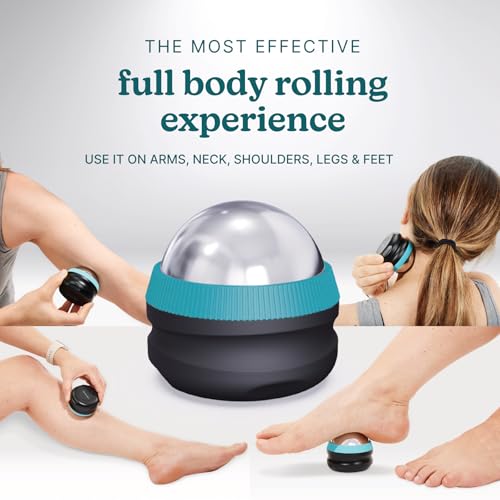 Homedics IcyGlide Massage Roller Ball, Cryo Ball Cold Therapy for Rapid Pain Relief, 360-Degree EasyGlide Technology, Grea...
