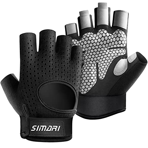 SIMARI Breathable Workout Gloves for Men and Women, Padded Weight Lifting Gloves with Great Grip, Full Palm Protection for...
