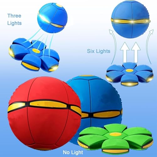 RWSEFK Magic Ball,Magic Bouncing Ball,Interactive Pop-Up Transform,Parent-Child Interaction，with 6 Light