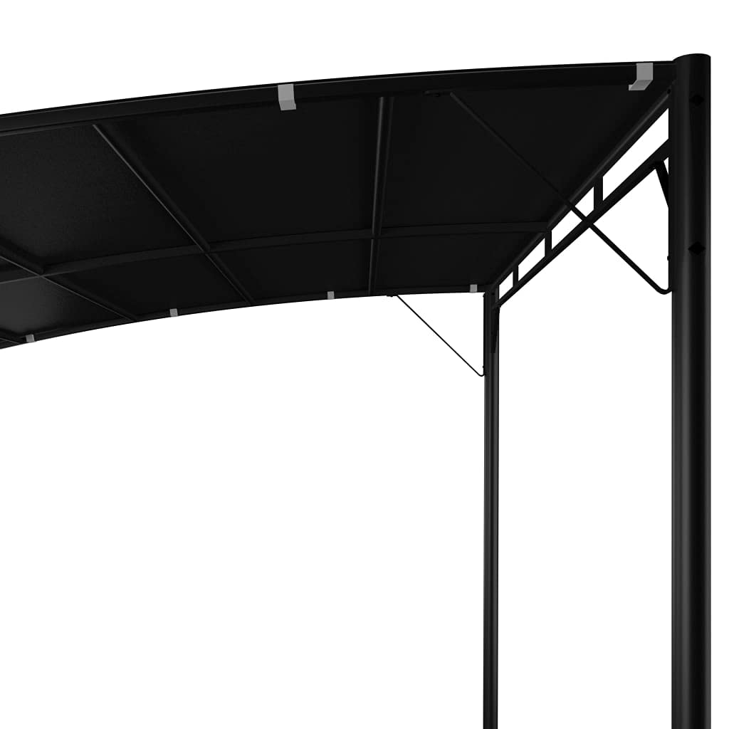 Anthracite Outdoor Gazebo Canopy, 10x10ft Powder-Coated Steel Frame, UV-Protected Polyester Fabric for Patio, Garden, Backyard Parties Outdoor Structures