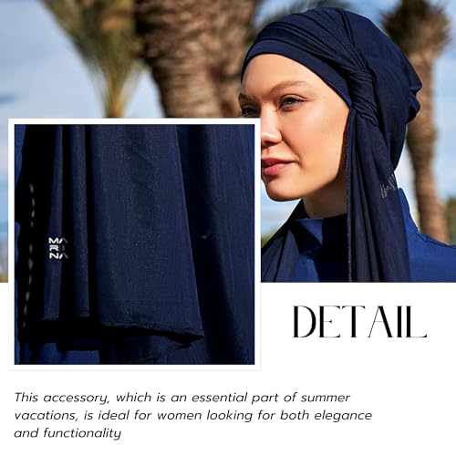 Islamic Swimming Bonnet for Women | Modest Hasema Cap - Summer Headscarf for Beach and Pool, Bandana, Hijab, Women's Turban.