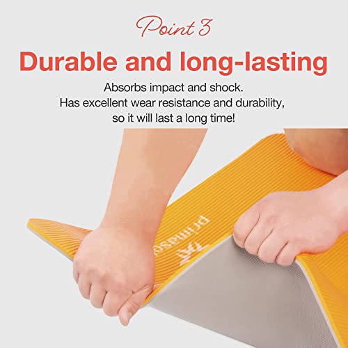 PRIMASOLE Yoga Mat Eco-Friendly Material 1/2 inch Non-Slip Yoga Pilates Fitness at Home & Gym 4 Colors with Carrying Case...