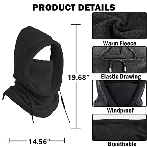Balaclava Windproof Winter Face Mask Warm Fleece Ski Mask for Men and Women Cold Weather Motorcycle Bike Cycling Neck Warmer