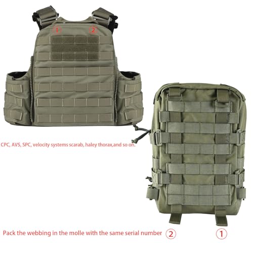 Tactical Mini Molle Hydration Pack,Molle Hydration Carrier with IFAK Pouch&US Flag&Med Patch,Hydropack for 2L Water Bladder