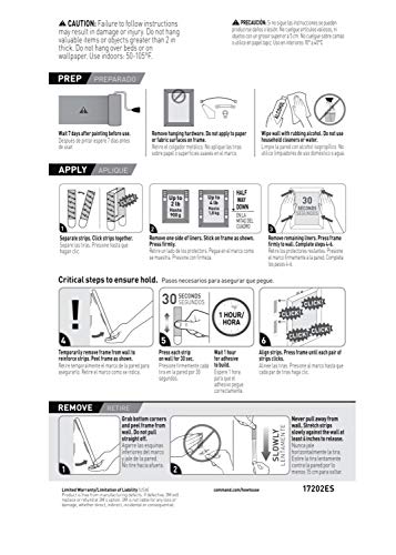 Command 4 lb Small Picture Hanging Strips 18 Pairs (36 Command Strips), Damage-Free Hanging Picture Hangers, No Tools Wall Hanging Strips for Home Decor, White Adhesive Strips