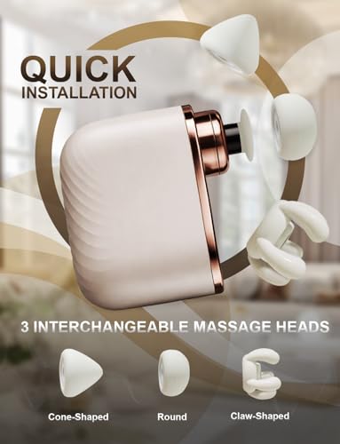 LYNTEK Mini Massage Gun - Small Handheld Muscle Massager with Percussion Deep Tissue, 5 Adjustable Vibration Frequency & 3...