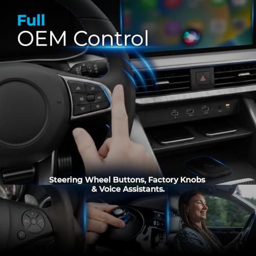 AutoSky AI Box Lite – Wireless CarPlay & Android Auto Adapter, Plug-and-Play, Fast Connection, Stable Performance, Stream ...