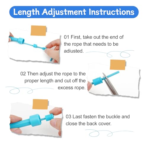 Jump Rope for Kids,5P Colorful Jumping Rope for Fitness and Exercise,Lightweight Adjustable Skipping Ropes for School Even...