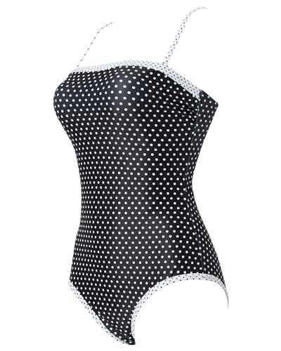 SUUKSESS Women One Piece Tummy Control Swimsuit Sexy Color Block Bathing Suit