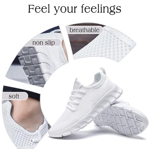 DaoLxi Women Running Shoes Tennis Sneakers Slip on Walking Gym Non Slip Work Workout Jogging Shoe