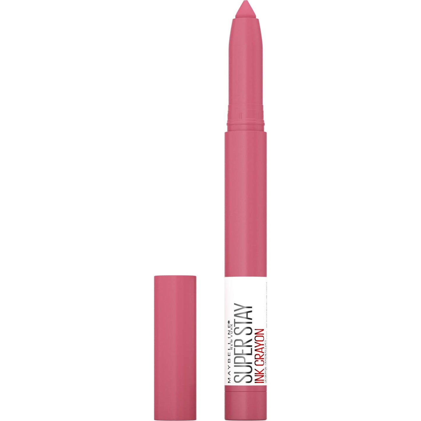 Maybelline New York Superstay Matte Ink Crayon Longlasting Pink Lipstick with Precision Applicator 90 Keep It Fun, 22.0 ml