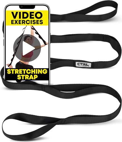 Stretching Strap Non Elastic Yoga Strap with Loops - Stretching Band for Physical Therapy, Stretch Bands for Exercise and ...