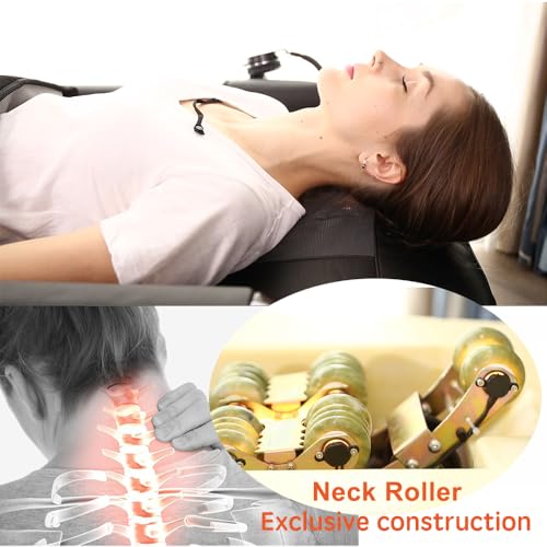 POP RELAX Far Infrared Jade Roller Automatic Thermal Therapy Massage Table Bed for Spinal Care Management Spinal Traction ...