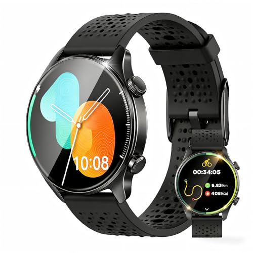 Zolovip GPS Smart Watch for Men Women (Answer/Make Call), 1.43" AMOLED Round Display, Built-in GPS, 3ATM Waterproof, Heart...