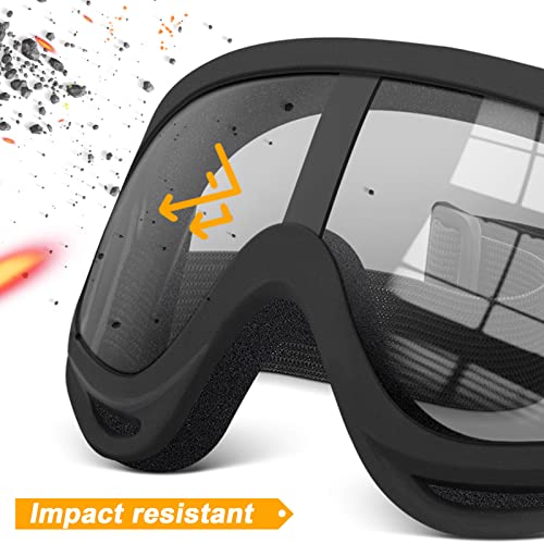 OXG 5 Pairs Motorcycle Goggles for Youth Men Women, ATV Ski Goggles Anti-UV Dustproof Windproof Dirt Bike Goggles Fit Helmet