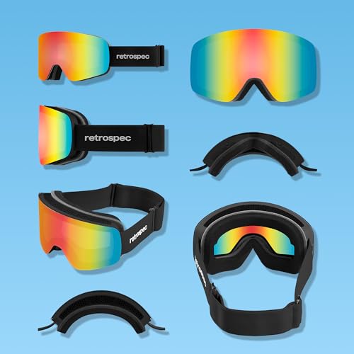 Retrospec Flume Ski Goggles for Men and Women UV Protection