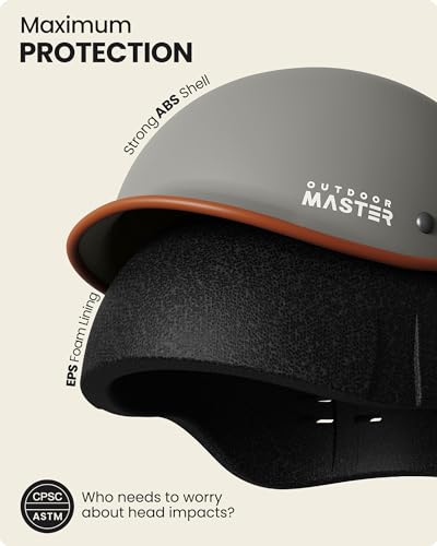 OutdoorMaster Bike Helmet for Adults,Adjustable Cycling Helmet with Light for Men & Women - Safety Certified for Bicycle S...