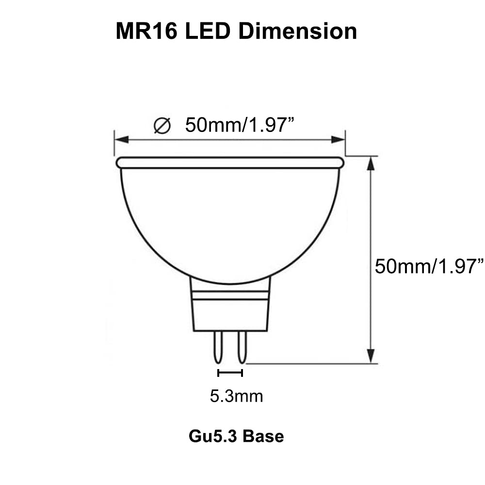 Makergroup Mr16 Led Bulb  Outdoor Landscape Mr16 Light Bulbs  3W Gu5.3 Bi-Pin Base 12V Low Voltage Led Spotlights Warm White 2700K-3000K For Landscape Lighting Garden Yard Lights 3-Pack