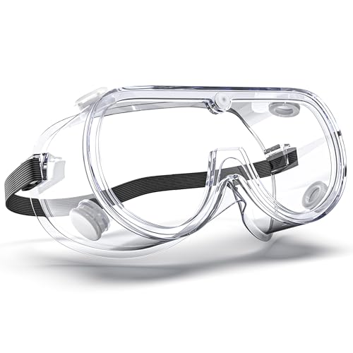 EinKau Anti-Fog Indirectly Vented Lab Safety Goggles Over Glasses