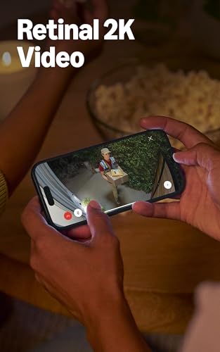 Ring Outdoor Cam Plus, Battery (newest model), Home or business security, Wide-Angle 2K Video with Ring Vision, Low-Light ...
