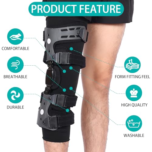 DOUKOM Knee Brace Undersleeve for Men & Women, Leg Undersleeve for Knee Brace Closed Patella Protects Skin from Abrasions ...
