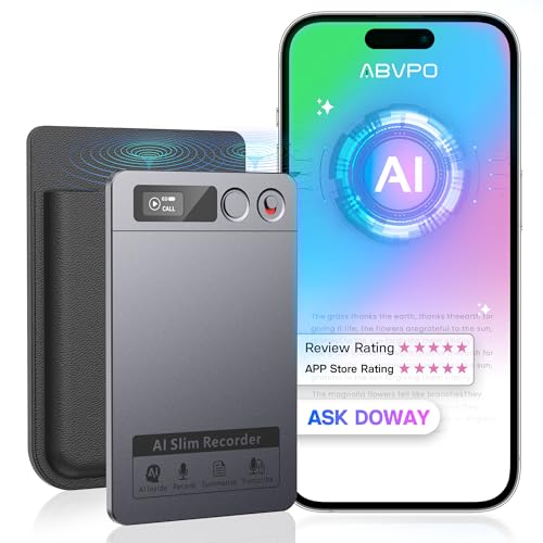AI Voice Recorder, Note Voice Recorder - Transcribe & Summarize, AI Noise Cancellation Technology, Supports 152 Languages,...
