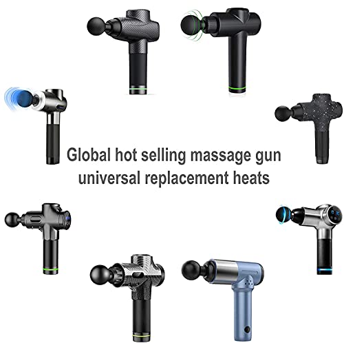 Massage Gun Heads for Hypervolt Go, Replaceable Massager Gun Attachment 8 Different Muscle Massager Heads Deep Tissue Perc...