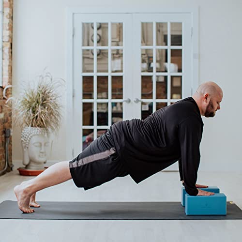Hugger Mugger 5 in. Big Foam Yoga Block - Extra Large Size, Dense Foam, Reliable Support, Beveled Edges for Comfort, Great...