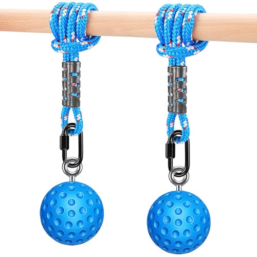 SELEWARE Pull Up Ball Grip, Non-Slip Rock Climbing Holds Pull Up Power Ball for Strength Training Attachment, Neutral Grip...