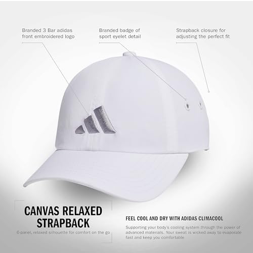 adidas Women's Influencer 3 Relaxed Strapback Adjustable Fit Hat