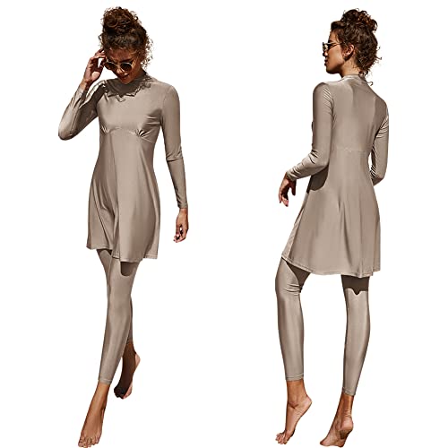 IBTOM CASTLE Muslim Swimsuits for Women Modest Swimwear Long Sleeve Burkini Pants Full Cover Islamic Bathing Suit