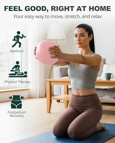 Trideer 9-Inch Pilates Ball, Small Exercise Ball for Yoga, Core Training, Physical Therapy, Balance, Stability and Stretch...