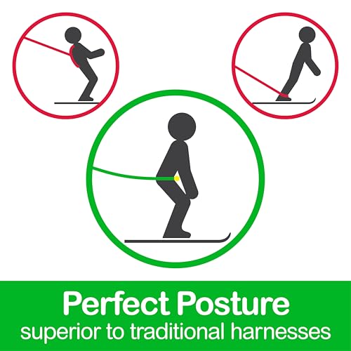 Slope Ropes Kids Ski Trainer to Teach Kids to Downhill Ski Safely with Proper Posture, Simple Harness Free Design, Fun for...