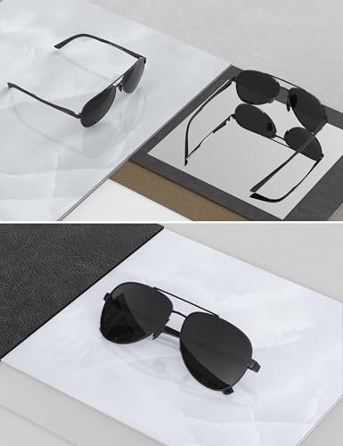 LUENX Aviator Sunglasses for Men Women Polarized - UV400 Protection, Stylish Shades, Driving, Outdoor Activities