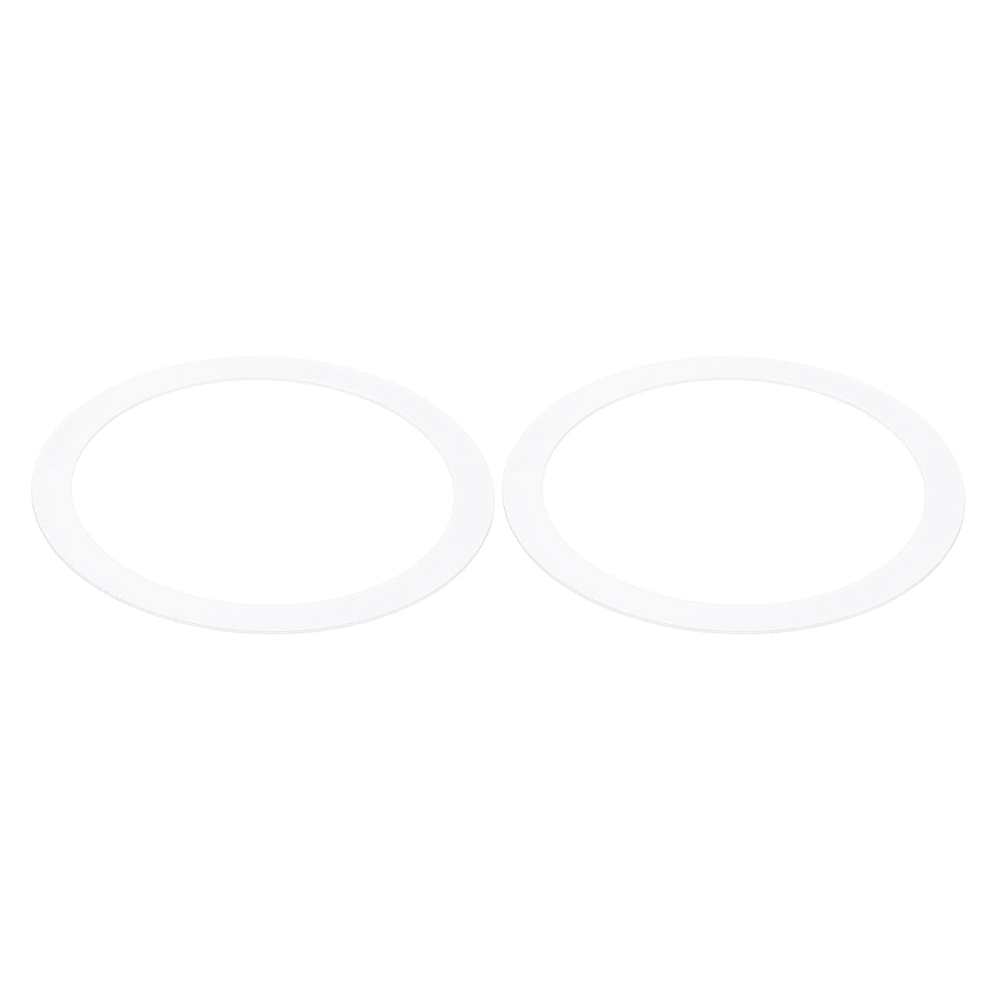 Patikil Metal Goof Trim Ring - 2 Pcs, 3.94 Od X 3.19 Id, White Circular Ceiling Light Cover For Recessed Can Downlight