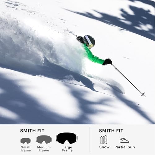 SMITH Reason OTG Snow Goggles – Adult Ski & Snowboarding Goggles with Carbonic-X Lens & 100% UV Protection – for Men & Women