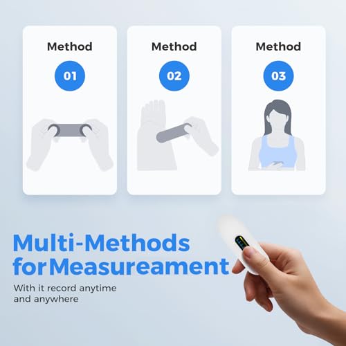 OVIIN Portable Heart Rate Monitor, Wireless Home Use Heart Rhythm Tracker, Heart Monitoring Devices,Smartphone App Compati...