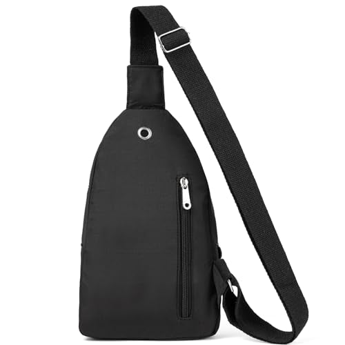Metesbow Sling Backpack Cross Body Bag Small Fanny Pack Crossbody Bags for Women Trendy - Black