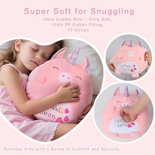 Get Well Soon Gift for Kids, Feel Better Gifts for Kid, Kids Get Well Baskets, Care Package for Girls with Get Well Soon U...