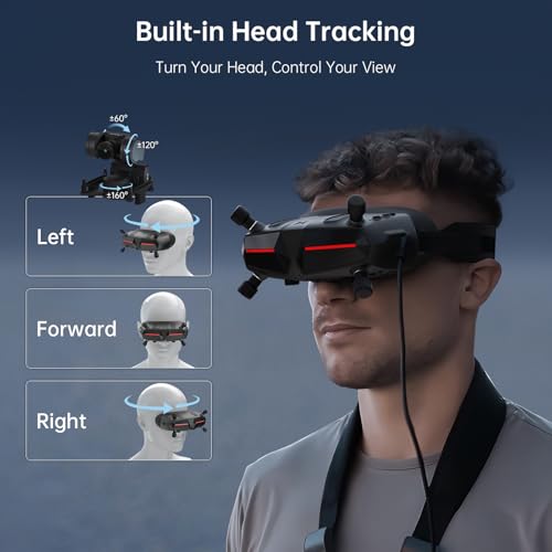 CADDXFPV Walksnail Avatar HD FPV Goggles X – 1080p Ultra-Wide Screen, 50° FOV, Head Tracking, Immersive Flight Experience,...