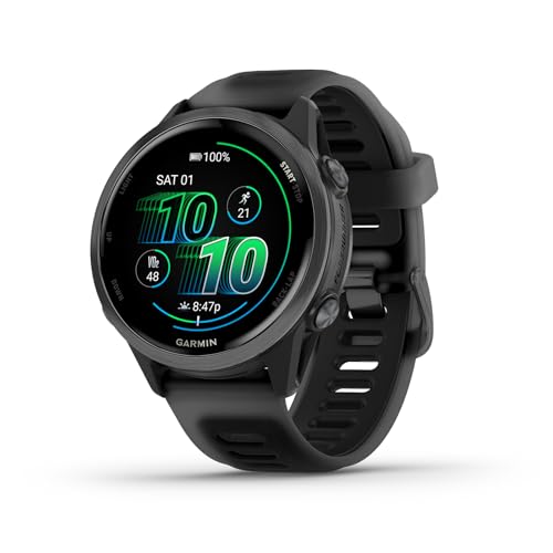 Garmin® Forerunner® 570, 42mm, Advanced GPS Running and Triathlon Smartwatch, AMOLED Display, Training and Recovery Featur...