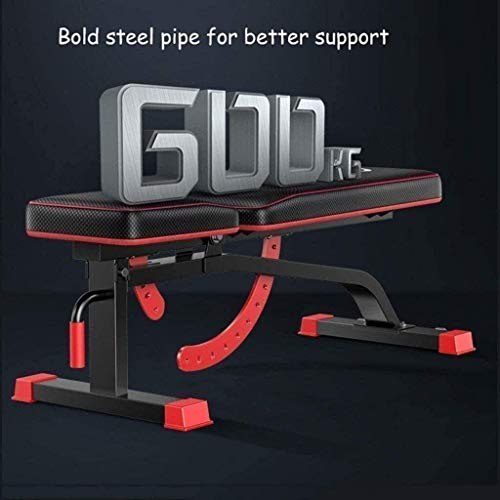 SLGGPJBU Weight Bench Adjustable Workout Bench - Multifunctional Dumbbell Bench, Sit Up Bench Foldable Fitness Training We...
