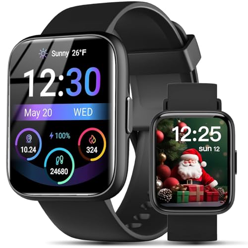 JeeJTek Smart Watches for Men Women - 1.83" HD 2025 Fitness Tracker with 100 Sports Modes, Heart Rate/Sleep Monitor, Bluet...