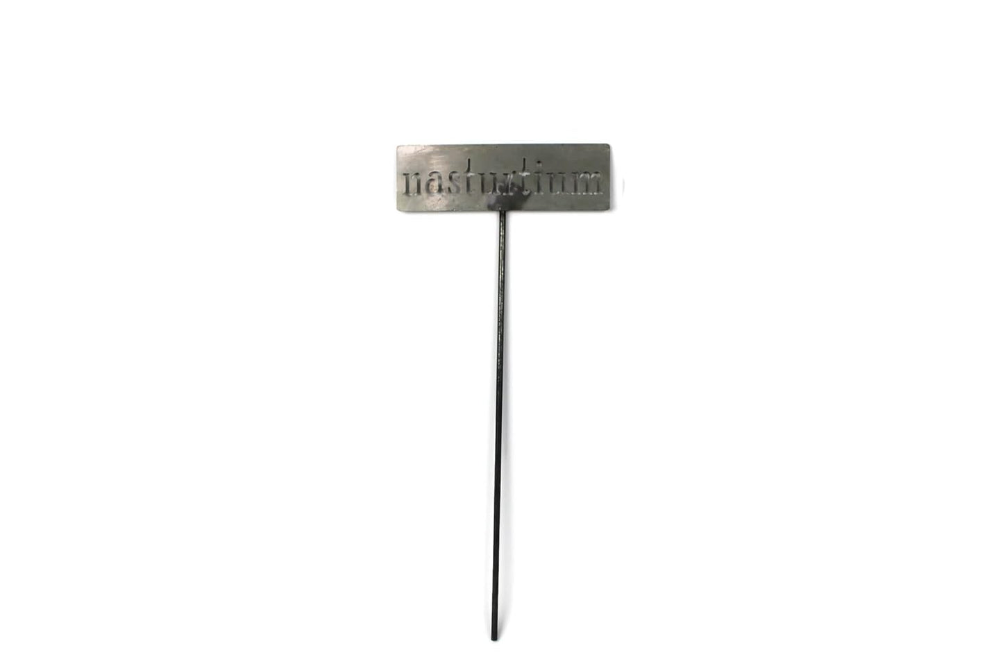 Classic Metal Garden Markers 19 Inches Tall (nasturtium, Raw, Unfinished Steel (will rust with time))